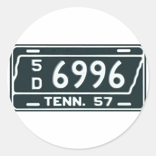 TN57 RUNT KLISTERMÄRKE (Framsida)