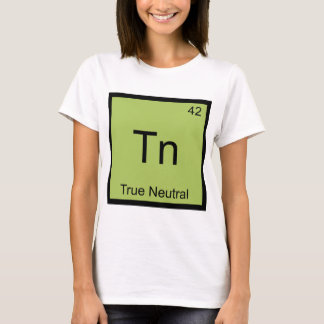 Tn - Sann neutral rolig kemielementsymbol T Tee