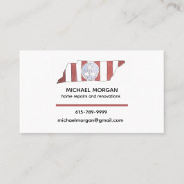 TN state flag business cards Visitkort
