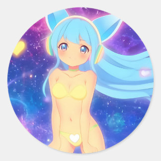 Tne Stellargroove Asame Round Sticker #02 Runt Klistermärke
