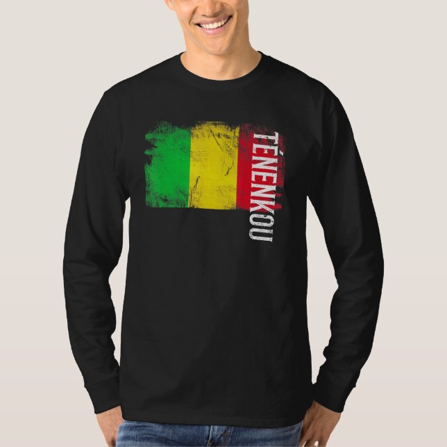 Tnenkou Mali Flagga för Malians Manar Women Kids T Shirt (Framsida)