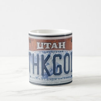 TNKGOD Utah-licensskylt Kaffemugg