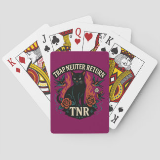 TNR Rockabilly Cat Trap Neuter Return Vintage Tat Casinokort