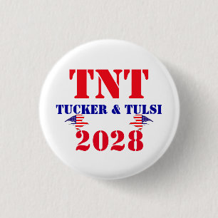 TNT-kampanj Tucker & Tulsi 2028 USA President Knapp