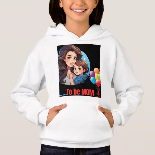 To be Mom customised premium classic Hoodies T Shirt (Framsida)