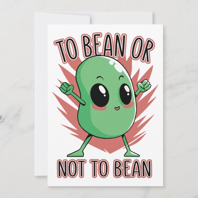 To bean or not to bean inbjudningar (Framsida)