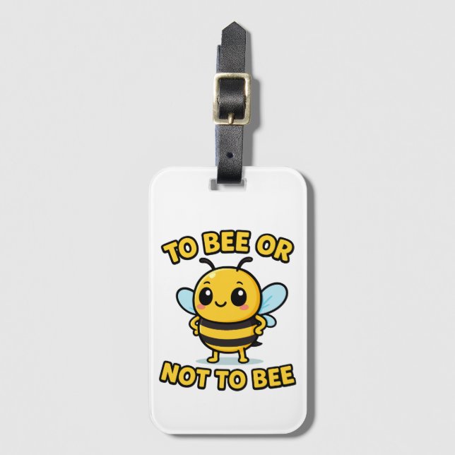 To bee or not to bee bagagebricka (Framsida vertikal)