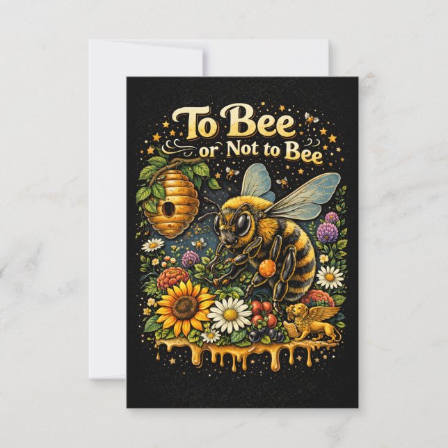 To Bee or Not to Bee Tack Kort (Framsida)