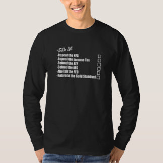 To Do List T Shirt