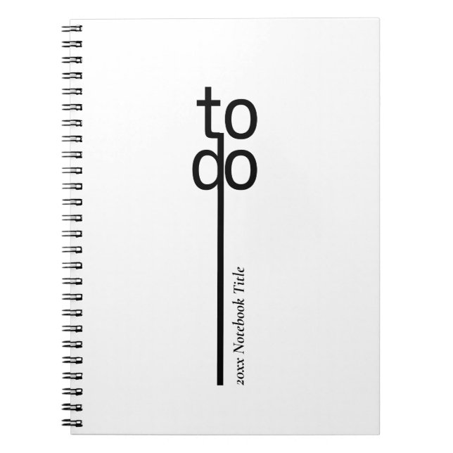 To Do Personalized Spiral Photo Notebook Anteckningsbok (Framsidan)