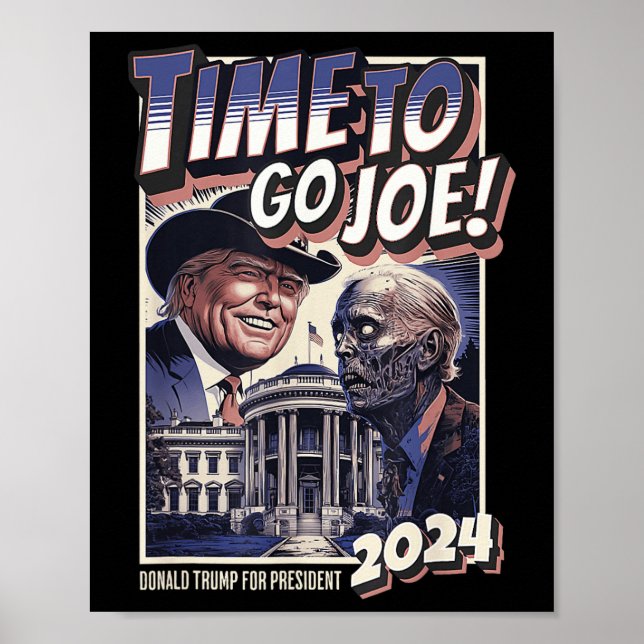 To Go Joe Roligt Pro Trump & Zombie Biden 2024  Poster (Framsidan)