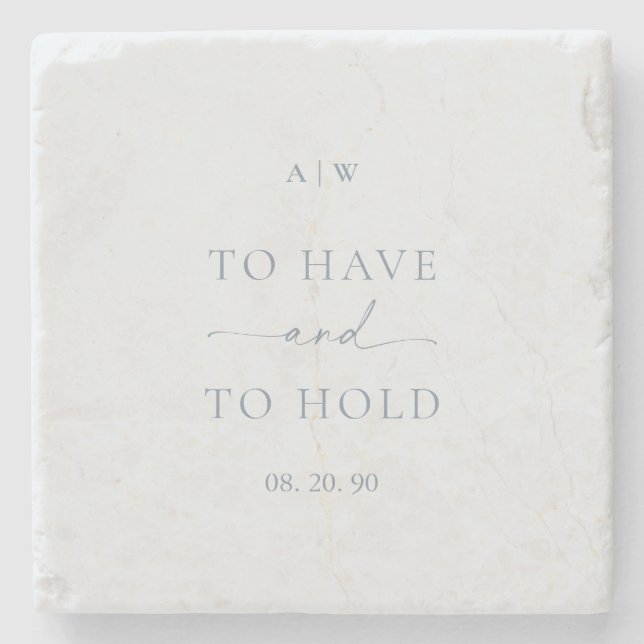 “To Have and To Hold” Wedding  Stenunderlägg (Framsidan)