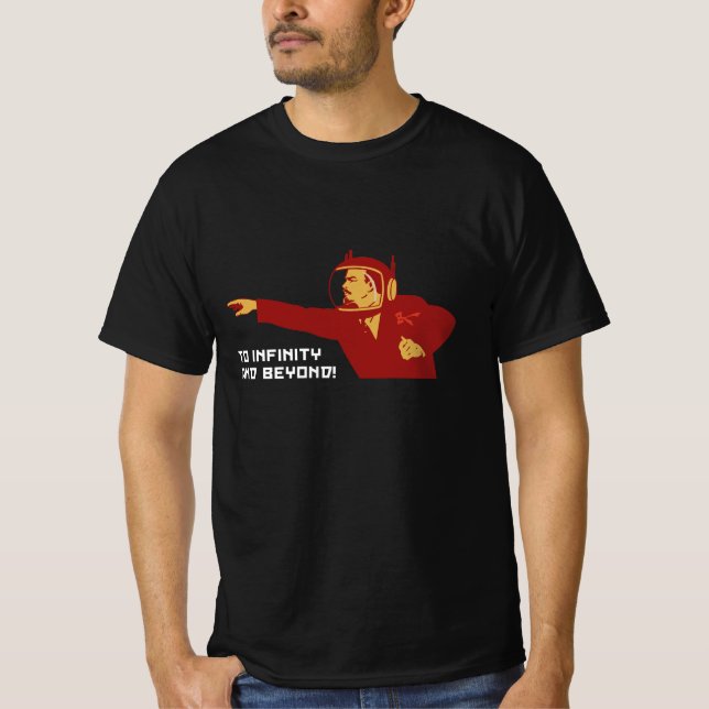 To infinity and bey t shirt (Framsida)
