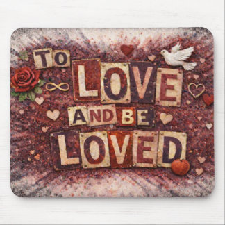 To Love and Be Loved Inspirational Mouse Pad Musmatta