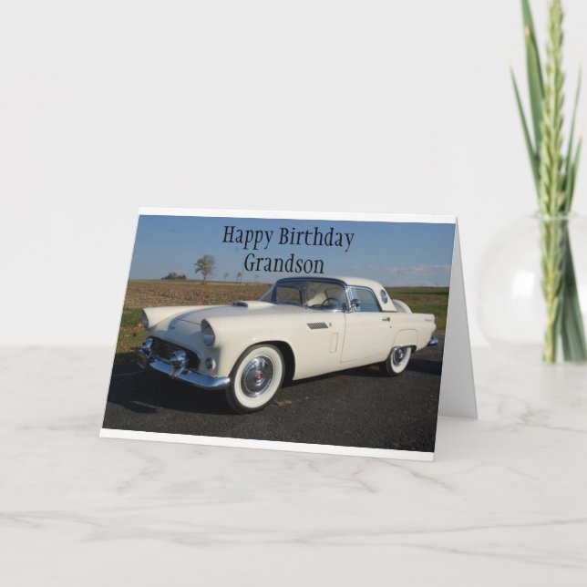 **TO MY CLASSIC GRANDSON*** BIRTHDAY CARD KORT (Framsida)