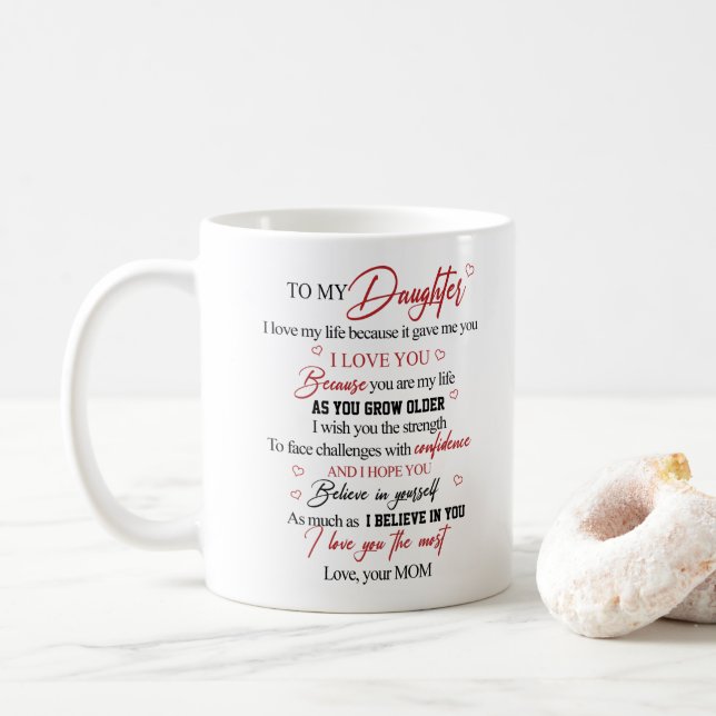 To my daughter kaffemugg (Med munk)