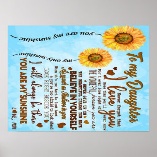 To my daughter | Special letter to my daughter Poster