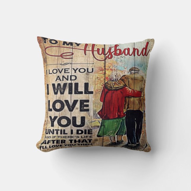 To My Husband Design | Love Letter To Him | Kudde (Framsida)
