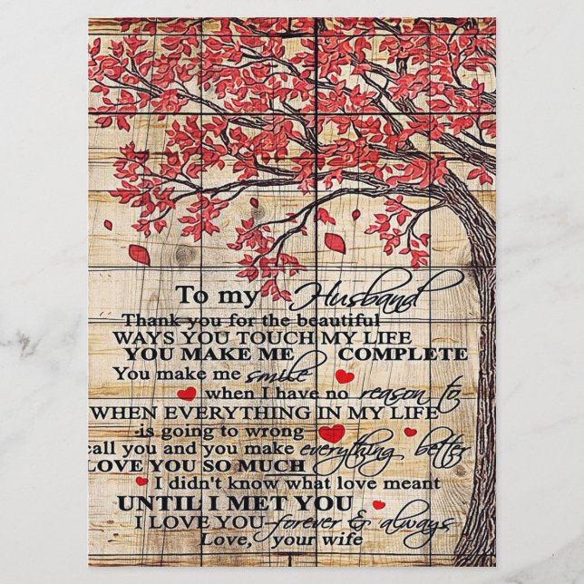 To My Husband | Funny Quotes To Husband Gift Meny (Framsida)