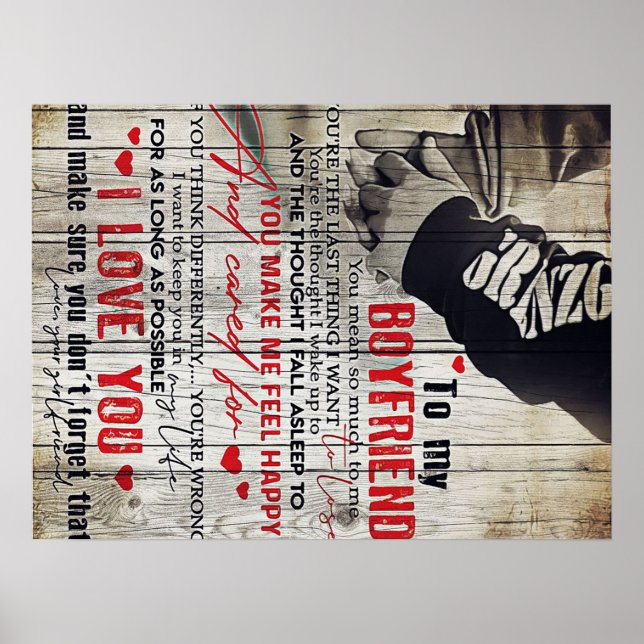 To my Husband Gift | Lovely Husband Letter Poster (Framsidan)