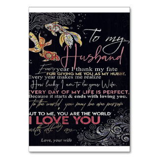 To My Husband Letter | Best Father's Day Present | Bordsnummer