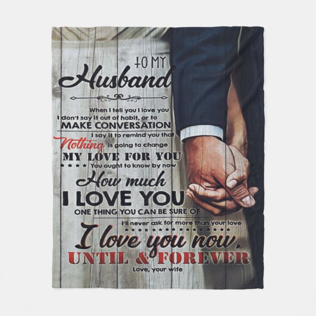 To My Husband Present | New Home Gift | Fleecefilt (Framsidan)