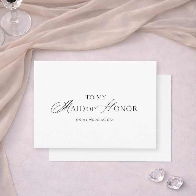 To My Maid of Honor Wedding Card Inbjudningar (Skapare uppladdad)