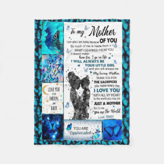 to my mom blanket from Son,mothers blanket Fleecefilt