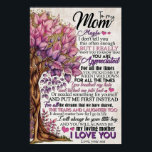 to my mom, mothers day gifts poster<br><div class="desc">An elegant line art print of Mom, Mother, Daughter and Son. Great piece of wall art for any decor. Perfect for framing or as a special gift for someone you love. Printed on Archival Matt, acid free, high quality fine art paper. home decor, gift from daughter, birthday gift, bedroom decor,...</div>