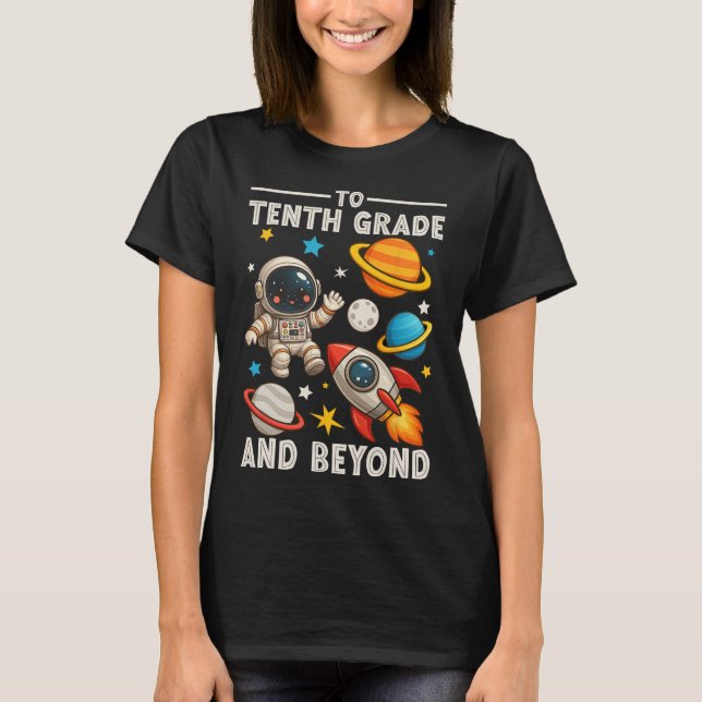 To Sophomore And Beyond Astronaut Funny Back To Sc T Shirt (Framsida)