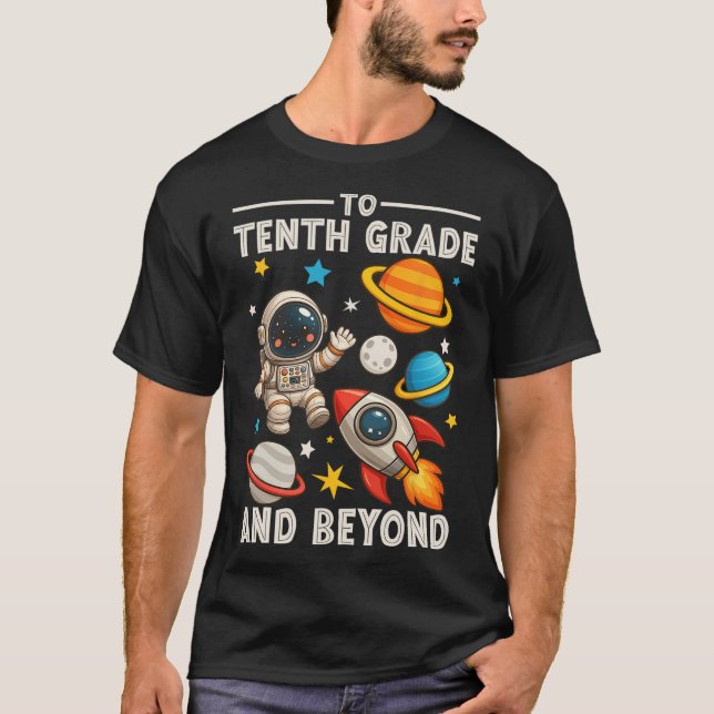 To Sophomore And Beyond Astronaut Funny Back To Sc T Shirt (Framsida)