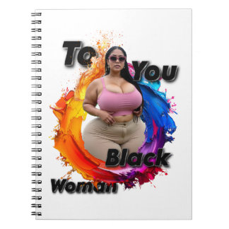To You Black Woman Anteckningsbok