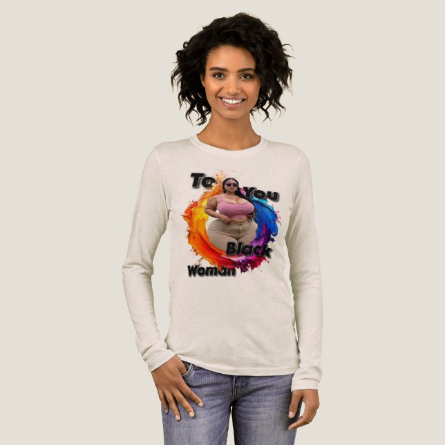 To You Black Woman T Shirt (Hel framsida)