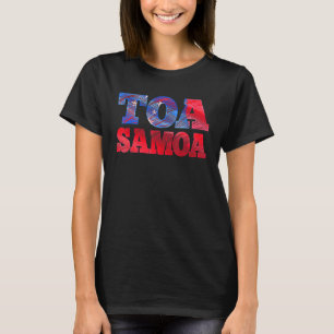 Toa Samoa eller Samoan Flagga eller Rugby T Shirt