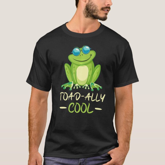 Toad ally cool frog   t shirt (Framsida)