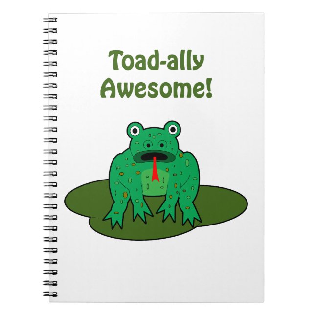 Toad-ally Fantastisk Anteckningsbok (Framsidan)