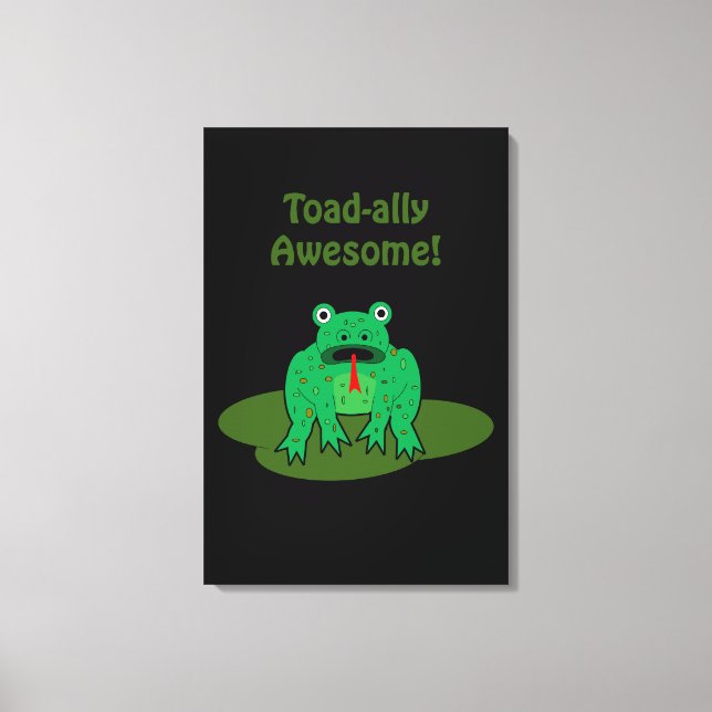 Toad-ally Fantastisk Canvastryck (Framsida)