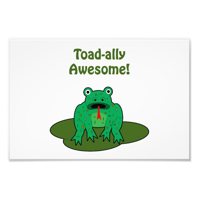 Toad-ally Fantastisk Fototryck (Framsidan)