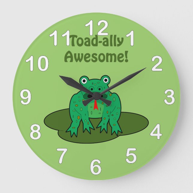 Toad-ally Fantastisk Stor Klocka (Framsida)