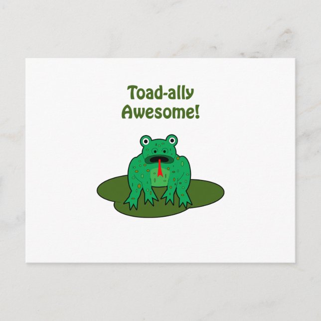 Toad-ally Fantastisk Vykort (Framsida)