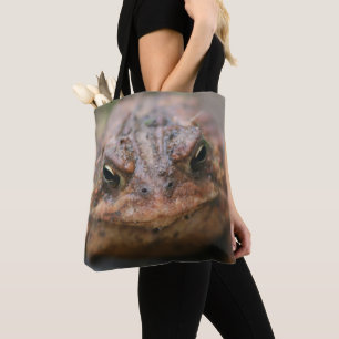 Toad Ansikte Animal Nature Tygkasse