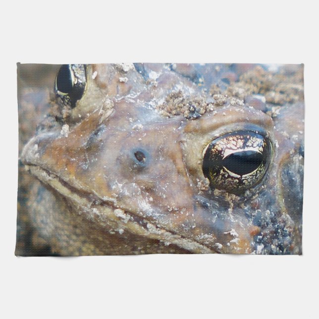 Toad ansikte kökshandduk (Horisontell)