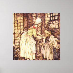 Toad Dacks Up av Arthur Rackham Canvastryck