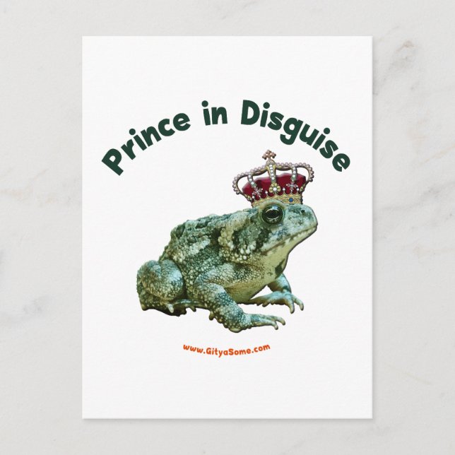 Toad Frog Prince i Disguise Vykort (Framsida)