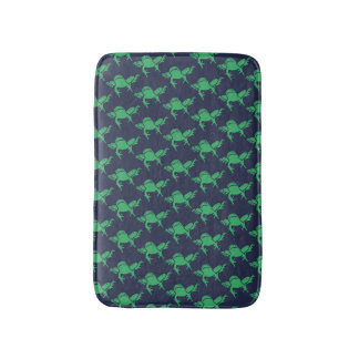 Toad Frogs Navy Blue Badrumsmatta