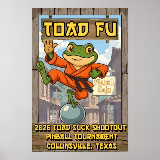 Toad Fu - Toad Suck Shoot Out 2026 Affisch (Framsidan)