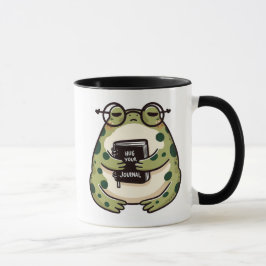 Toad Hugger a Journal - "Hug your Journal" Lustigt Mugg
