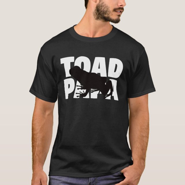 Toad Papa  for Toad Lover Animal Father Toad Dad T Shirt (Framsida)