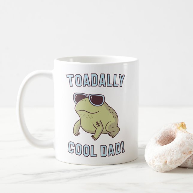 Toad Pun Toadally Coola Pappa Funny kaffe mugg (Med munk)
