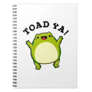 Toad Ya Funny Frog Pun Anteckningsbok